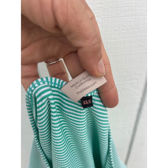 The Seea Green Striped Swim Beach Pant Set Surf Quick Dry Sz XS/S - Picture 6 of 6